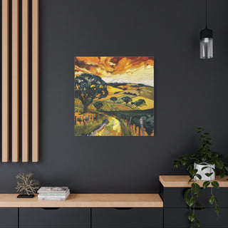 Mclaren Vale - Van Gough Inspired, Volume 1 - Matte Canvas, Stretched, 1.25" | Ready to hang (1:1)