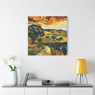 Mclaren Vale - Van Gough Inspired, Volume 1 - Matte Canvas, Stretched, 1.25" | Ready to hang (1:1)