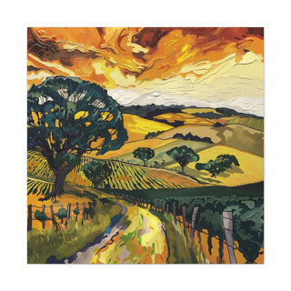 Mclaren Vale - Van Gough Inspired, Volume 1 - Matte Canvas, Stretched, 1.25" | Ready to hang (1:1)