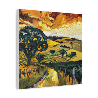 Mclaren Vale - Van Gough Inspired, Volume 1 - Matte Canvas, Stretched, 1.25" | Ready to hang (1:1)